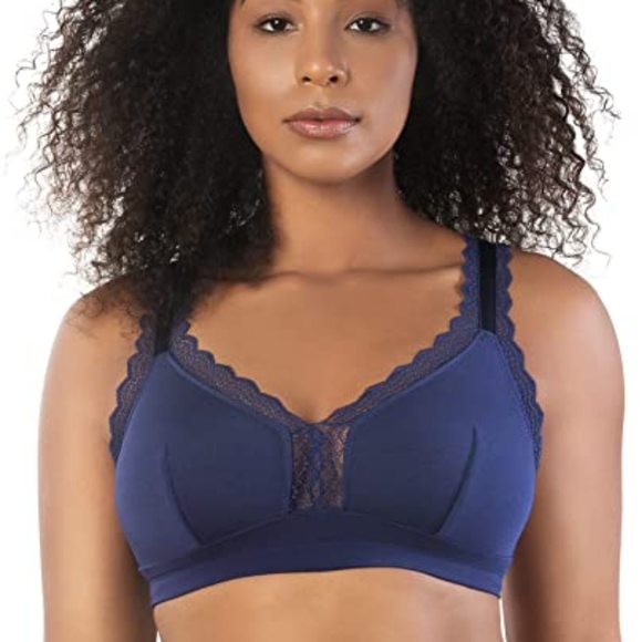 PARFAIT Dalis Racerback Bralette Navy 34FF - Picture 1 of 10